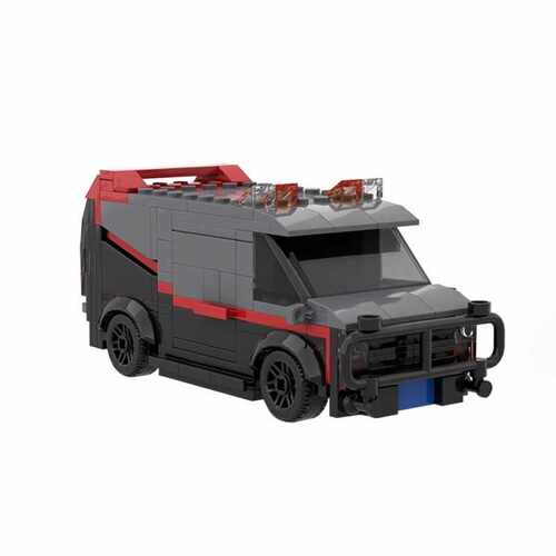 国产积木MOC-20604天龙特工队GMC益智拼插小颗粒套装玩具 模型