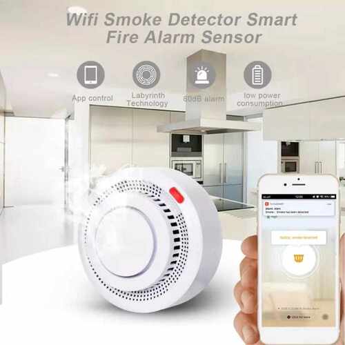 涂鸦WiFi烟雾报警器烟雾探测器烟雾传感器APP远程报警tuya zigbee