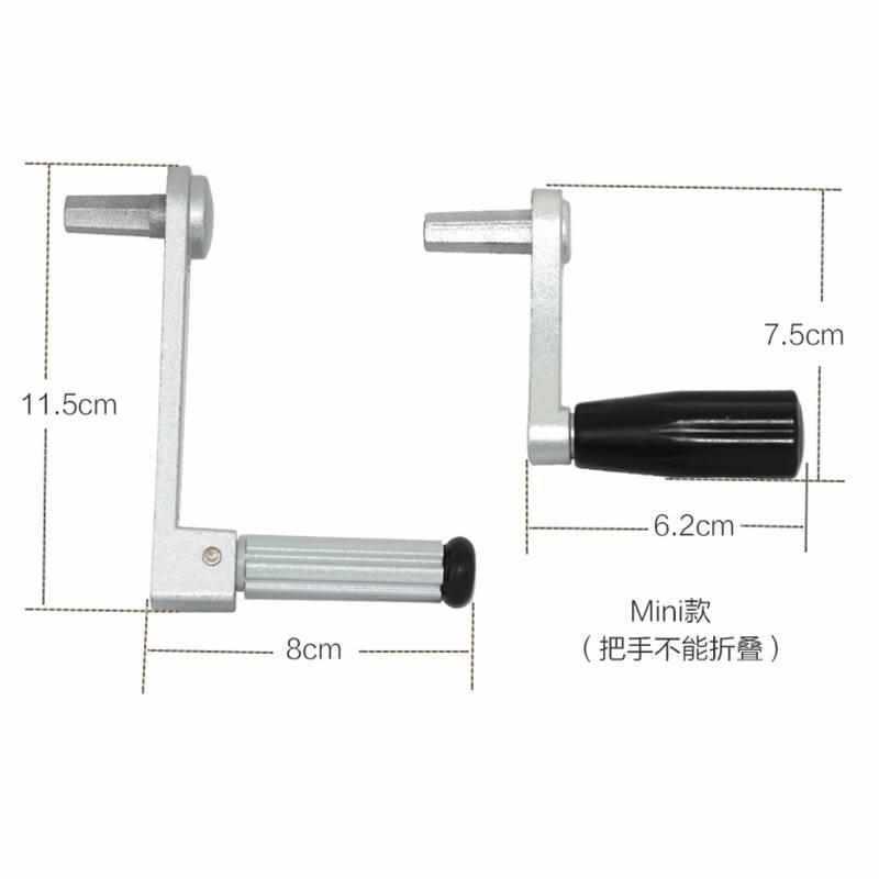 家用晾衣架手摇器摇杆手动配件手柄窗帘晒衣架手摇柄晒得乐升图片