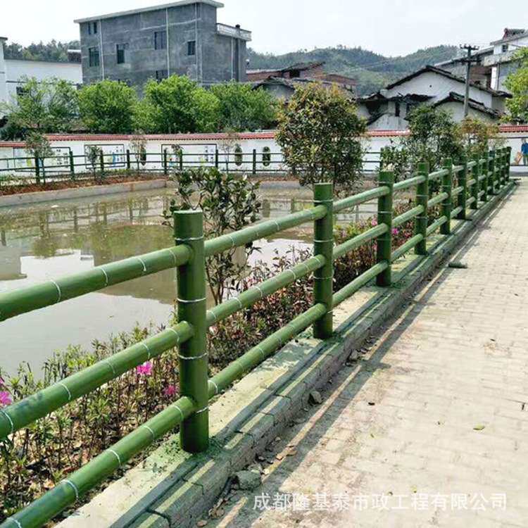 【厂家直销】水泥仿竹护栏混凝土仿竹子栏杆 景区风景园林围栏