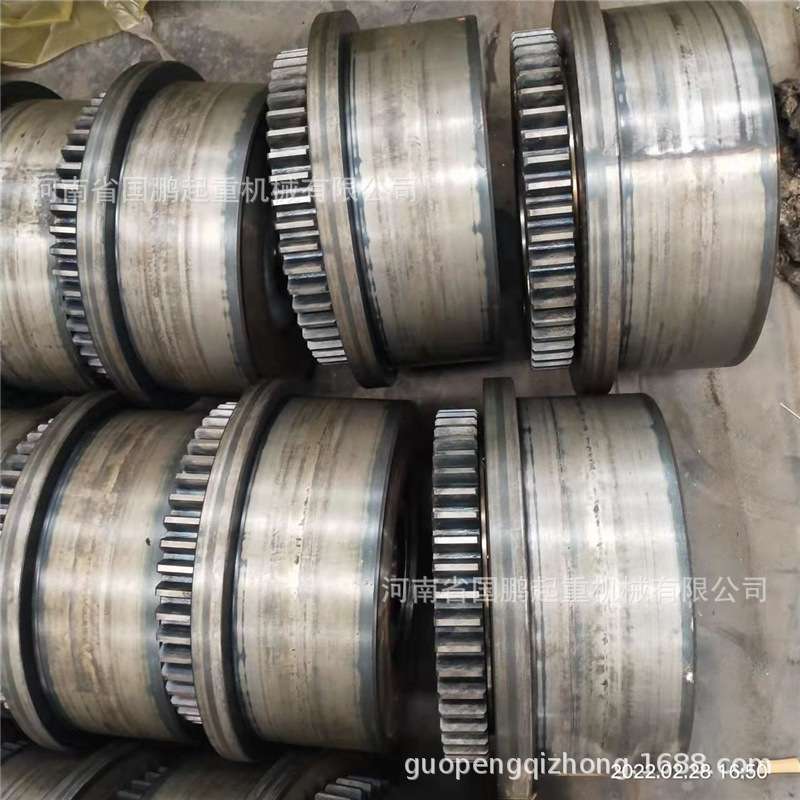 起重机行车端梁行走驱动LD轮400mm主动被动龙门吊轨道轮