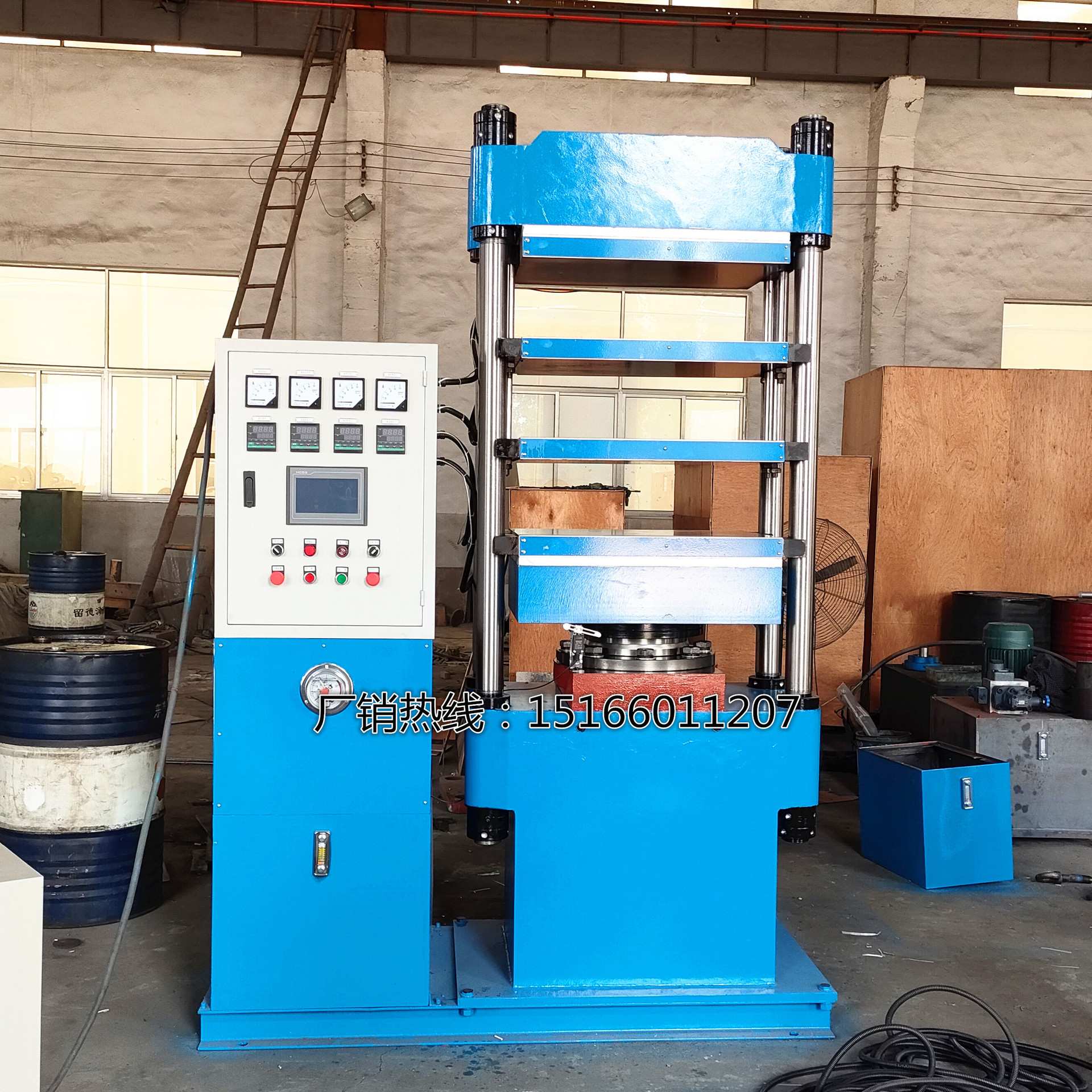 碳纤维船桨模压成型硫化机 100t三层全自动柱式热压机成型机