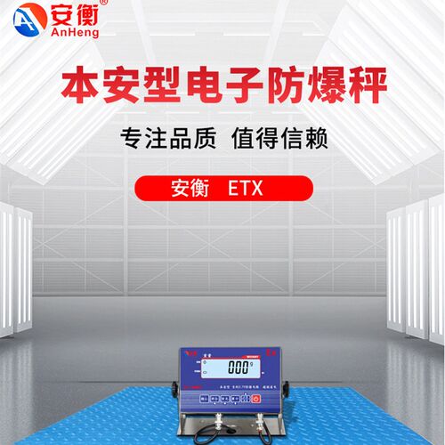 安衡防爆地磅秤ETX本安型化工加厚称重1T2t3吨工厂物流平台电子秤