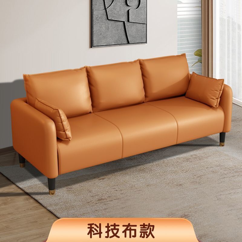猫抓皮布艺沙发小户型客厅简约双人两三人座出P租房公寓简易服装