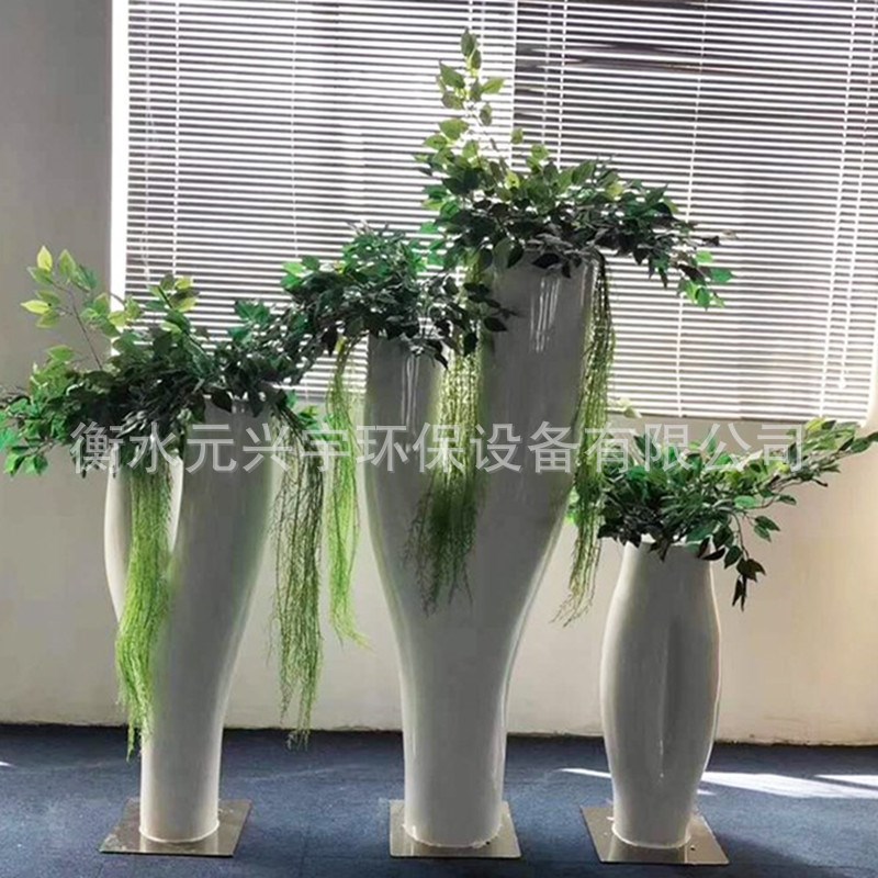 户外园林景c观种植池 玻璃钢工艺花箱  庭院花园花钵装饰树脂花盆
