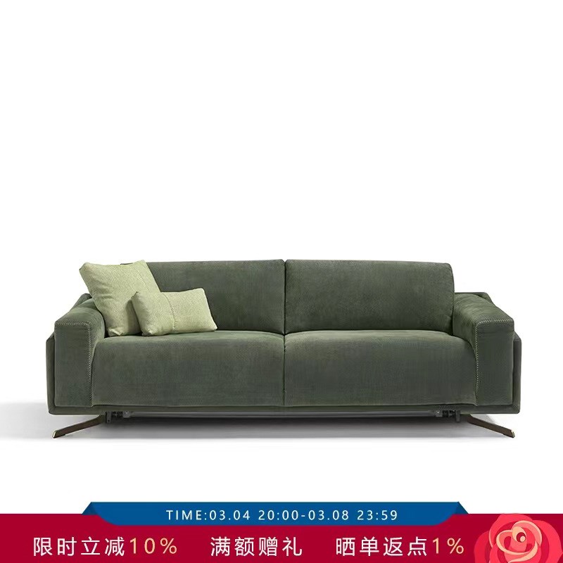 沙发床可折叠f可拆洗小户型客厅多功能两用无扶手推拉乳胶客厅沙