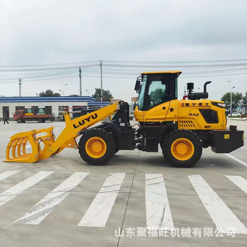 20型建筑工程四驱装载机 林场草场树木抓木机 养殖场砂石煤炭铲车