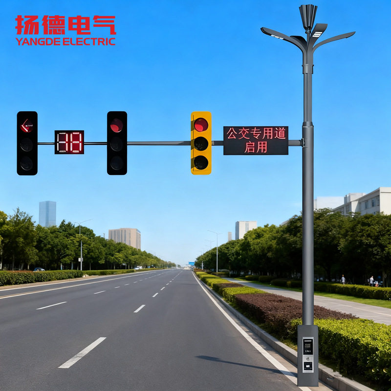 综合共杆多功能组合路灯交通标志牌杆LED路灯监控杆红绿信号灯杆