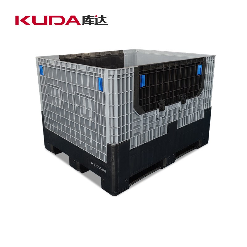 库达1210P折叠卡板箱加厚立体库网格式物流箱U仓储物流周转箱