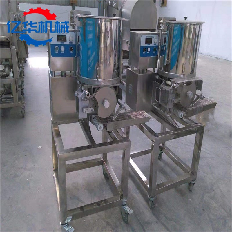 全自动大米饼成型机 牛s肉饼成型机 亿华鱼饼虾饼成型设备生产