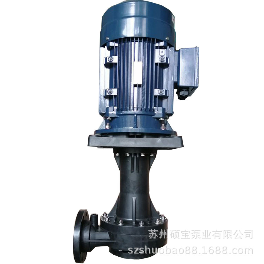 15KW大流量砖厂喷淋立式泵造纸厂脱硫循环液下泵耐酸碱泵