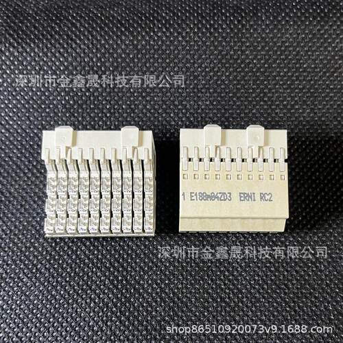 ERNI 973028 原装高速接插件母型60针弯角式ATCA/CPCIE背板连接器