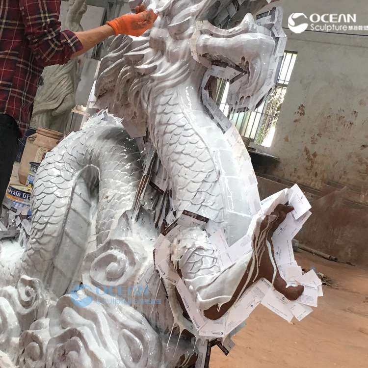 清远铸铜雕塑 龙雕塑摆件 大门口风水雕塑