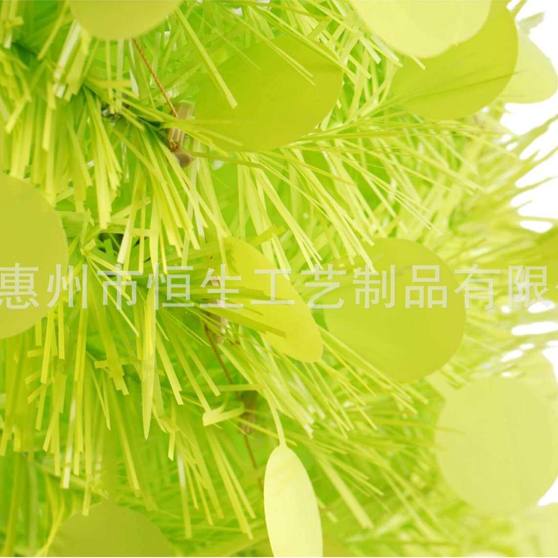 跨境PVC歪脖子弯头圣诞树绑灯装饰 圣诞树摆件挂饰品场景加工订制
