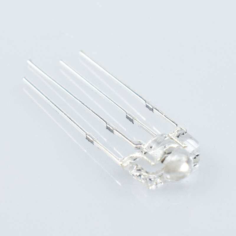 发光二极管3mm RGB灯珠f3透明雾状塔形共阴阳全彩直插led灯珠键盘