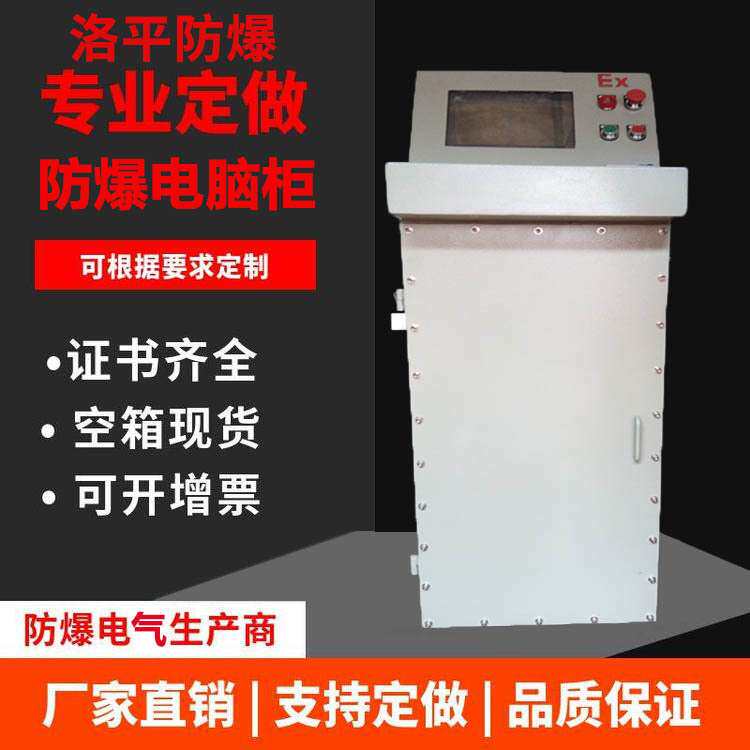 防爆22寸显示器电视柜 台式电脑主机操作机柜 洛平防爆