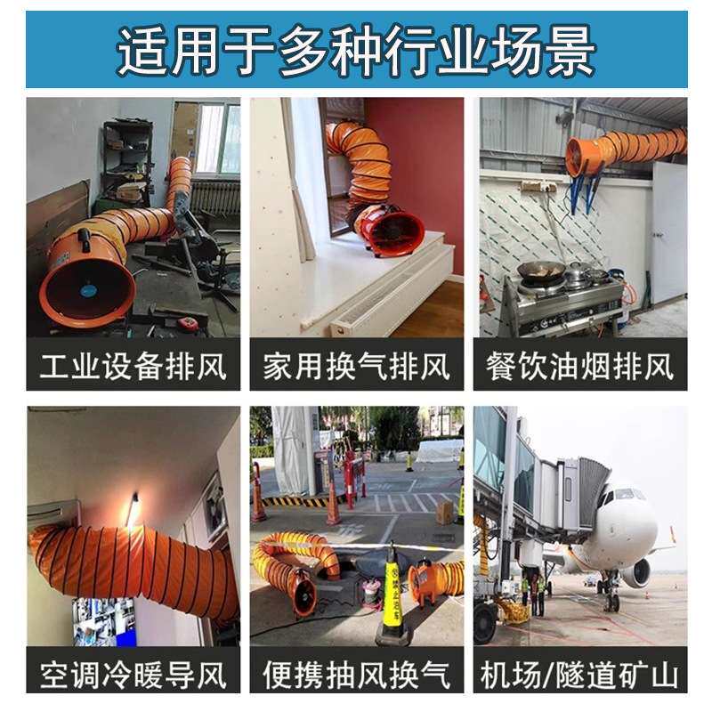 PVC伸缩通风管除甲醛工业耐高温耐腐蚀排气管风机隧道阻燃导风管