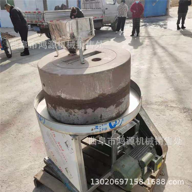 豆浆米浆电动石磨机 70型三相电石磨 米浆豆浆石磨机价格