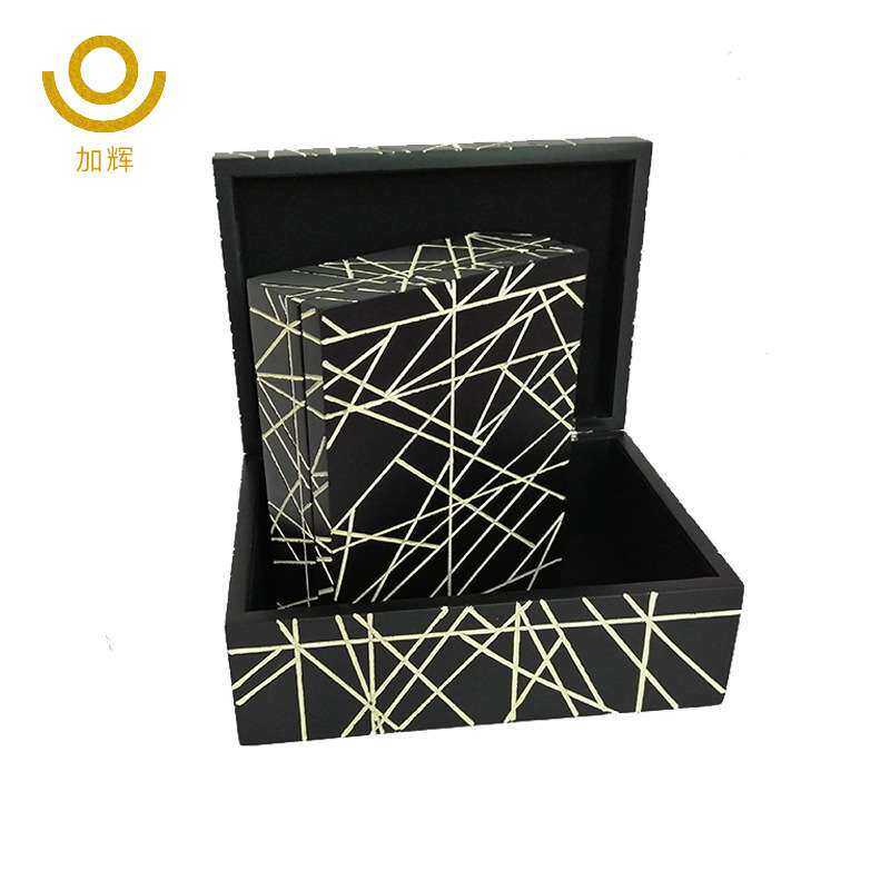 时尚长方形木质首饰收纳盒创意新中式翻盖木质盒子木质工艺品直销