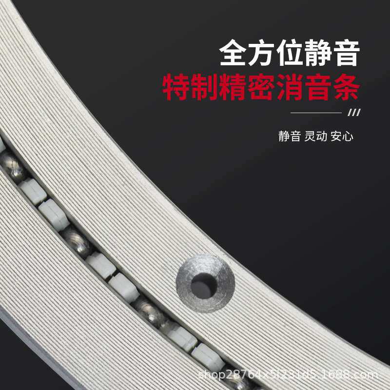 餐桌转盘铝合金底座家用大理石板玻璃圆桌转芯旋转轨道轴承转盘