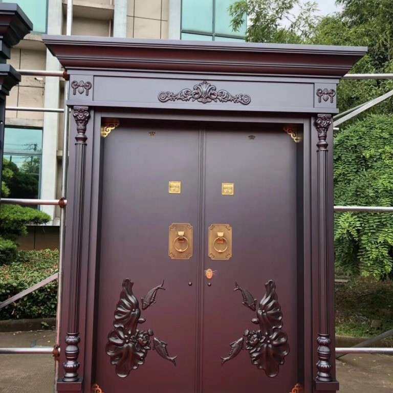 锌合金大门 防盗安全门 铁艺大门 农村别墅大门 入户门 铁门定 做