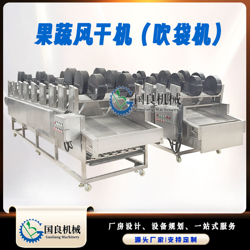果蔬清洗风干流水线 土豆片净菜生产线 红薯清洗吹干成套设备