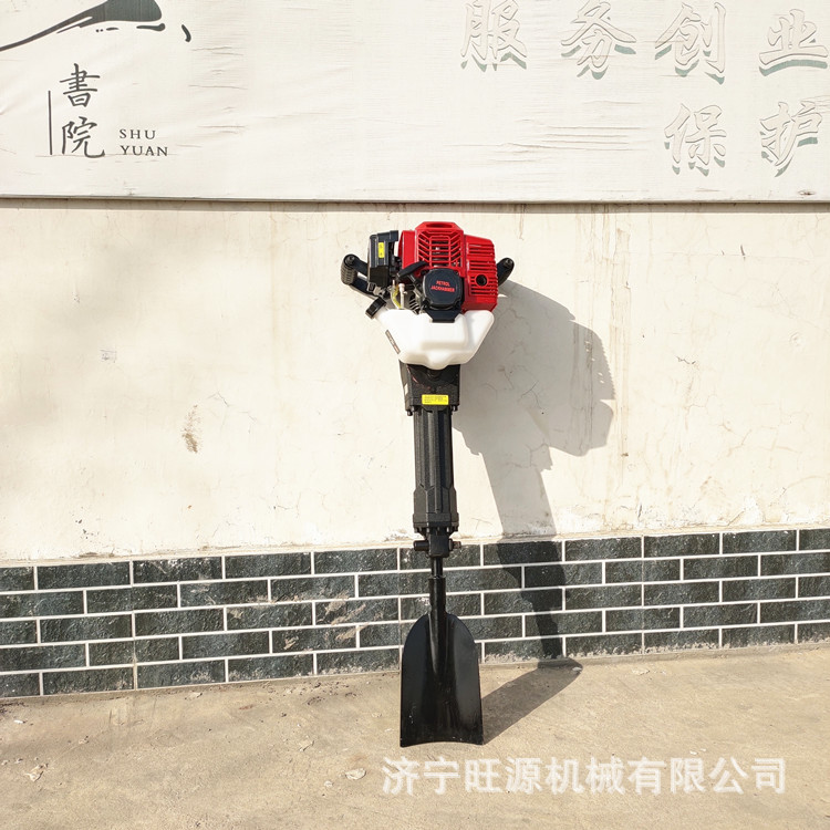 手提便携汽油挖树移苗机