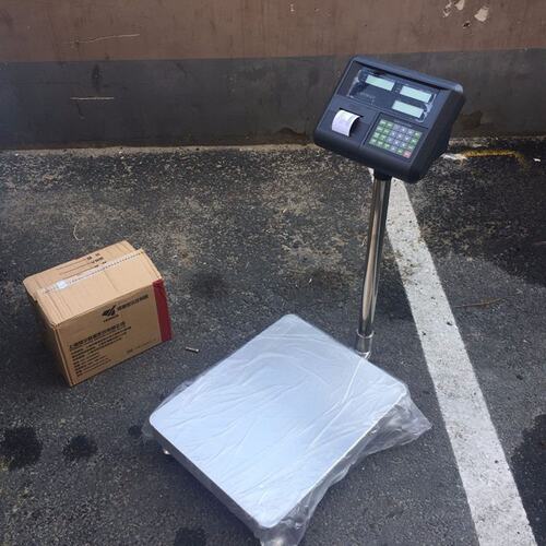 台式打印电子秤 50kg标签设定小台秤 40x50cm带USB电子台秤