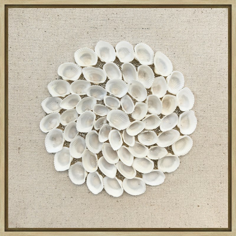 直销材料拼接装饰画 贝壳简约风轻奢画R客厅挂画卧室墙画