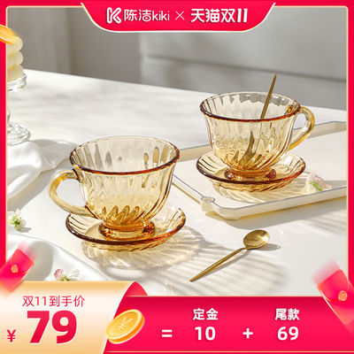 康宁餐具高硼硅耐高温玻璃杯