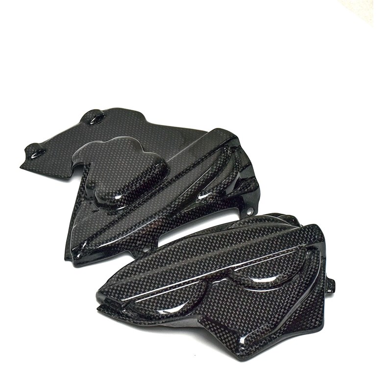 适用DUCATI杜卡迪 V2S R899/959碳纤维发动机边盖 缸头防烫隔热板
