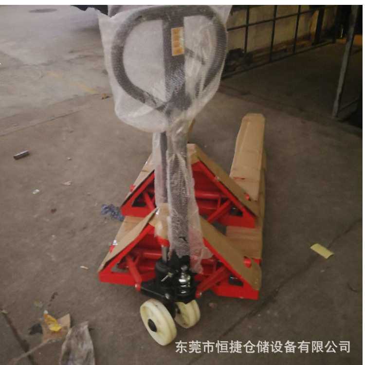 手动液压搬运叉车2吨3吨5吨手动升降托板手推叉车物流仓库叉车