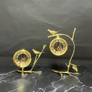 客厅小鸟台钟摆件j台式时钟北欧简约钟表家居轻奢创意时尚卧室摆