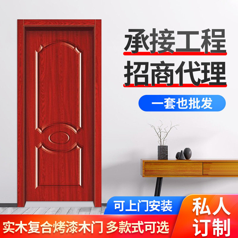 别墅雕花室内门欧式杉木门实木套装门