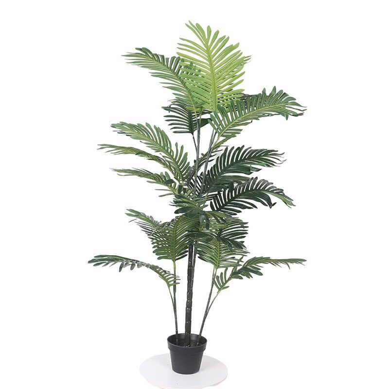 北欧大型仿真树植物绿植盆景 落z地棕榈树散尾葵 珍珠葵凤尾葵盆