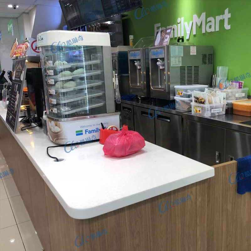 U弧形自动保温加热柜 冷冻包子高端71便利店蒸包机全家蒸包柜