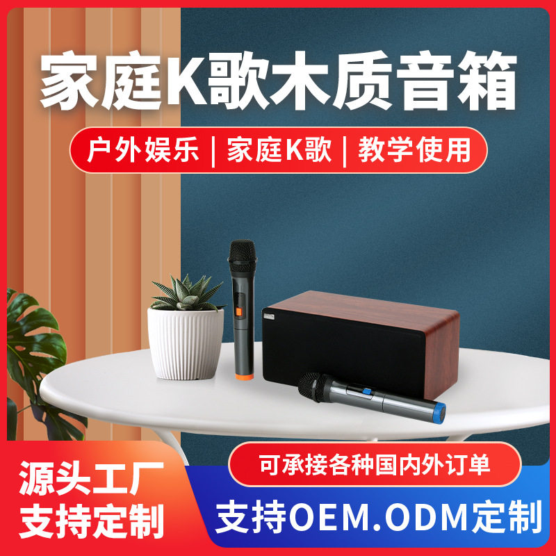 N-S10mini家庭ktv音响套装唱歌卡拉ok家用K歌音箱一体机双麦克风