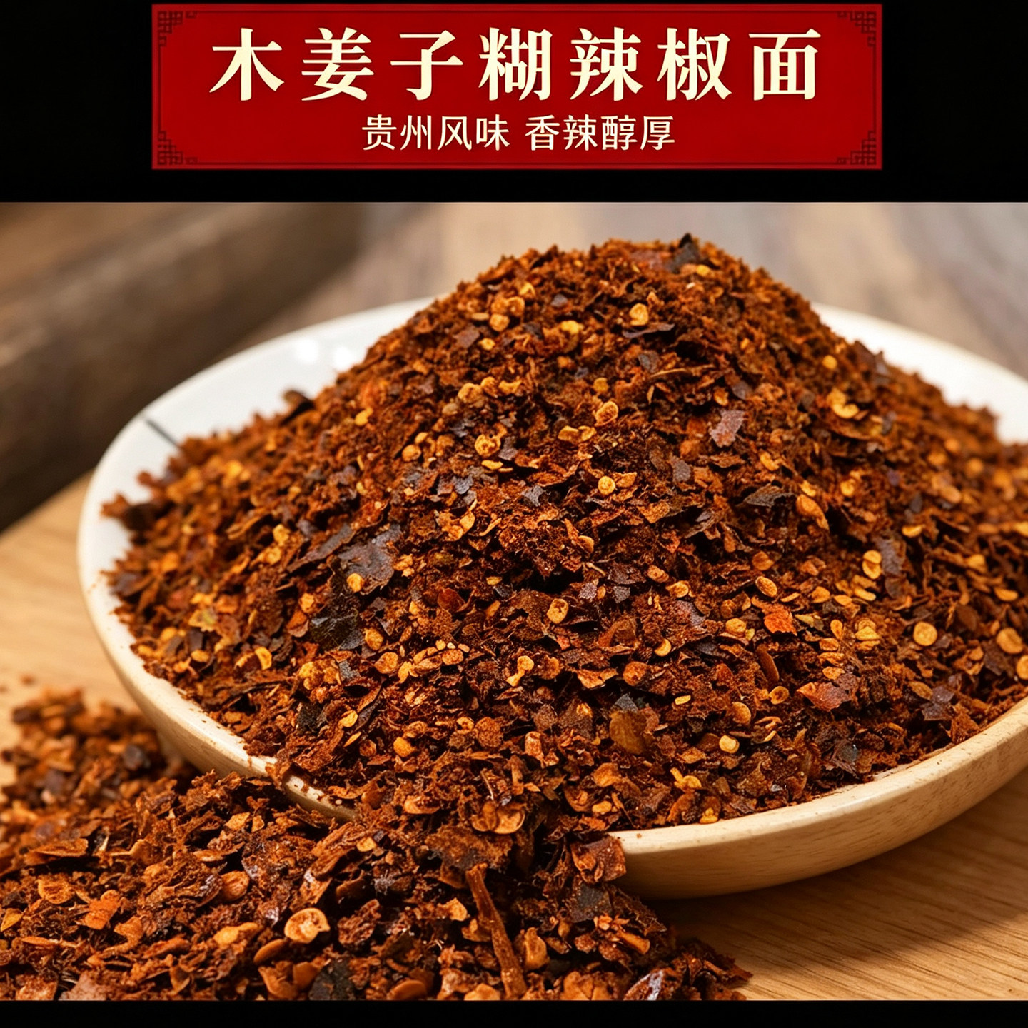 贵州木姜子手工柴火糊辣椒面香辣