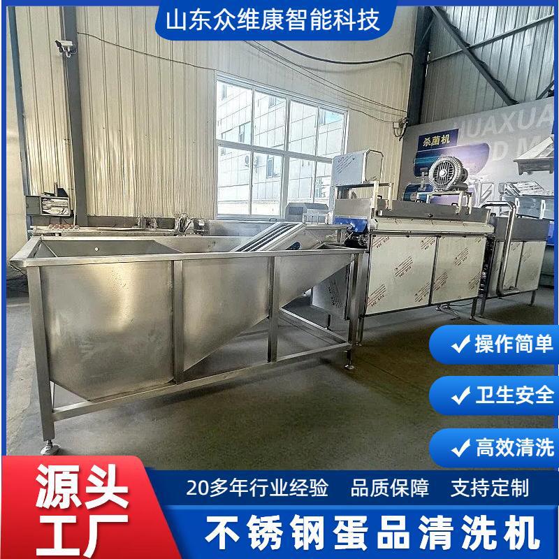 鸡鸭蛋自动洗蛋机包灰蛋皮蛋去泥清洗机不锈钢清洗风干净蛋设备