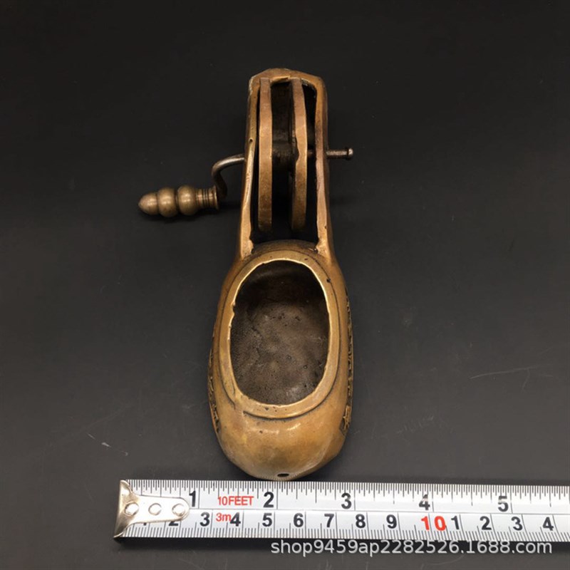 古玩杂项收藏大号铜墨斗木工拉线木豆复古M古代木匠工具杂项收藏