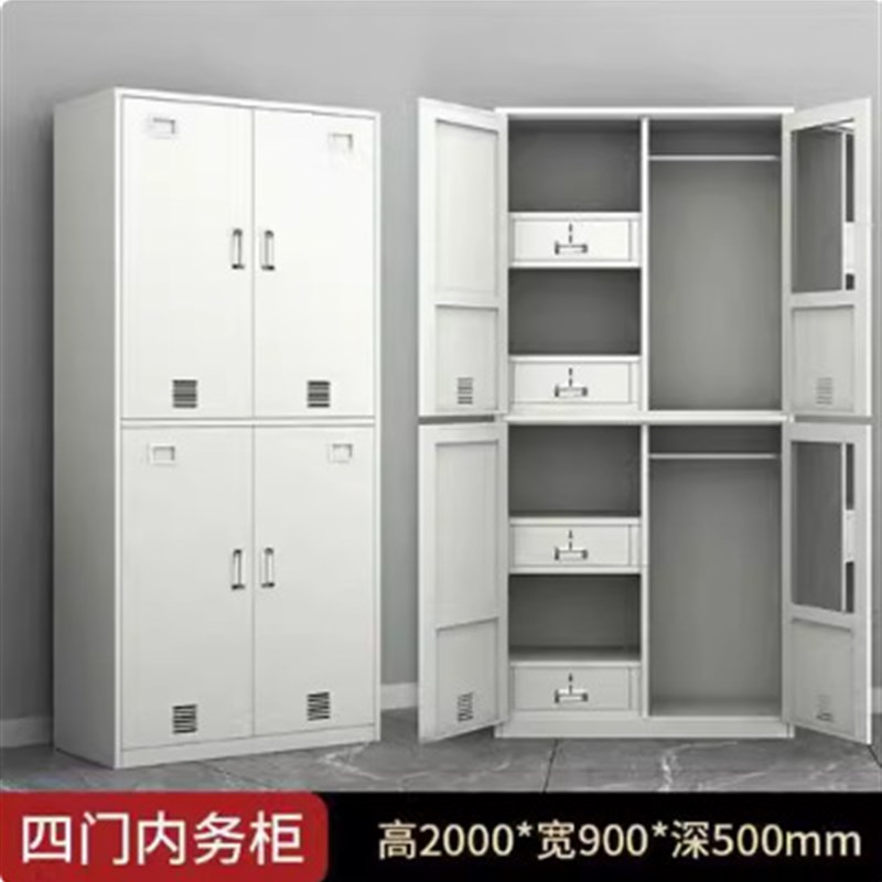标准制式双层床宿舍单人床上下B铺铁床学习桌梅花椅钢制更衣柜