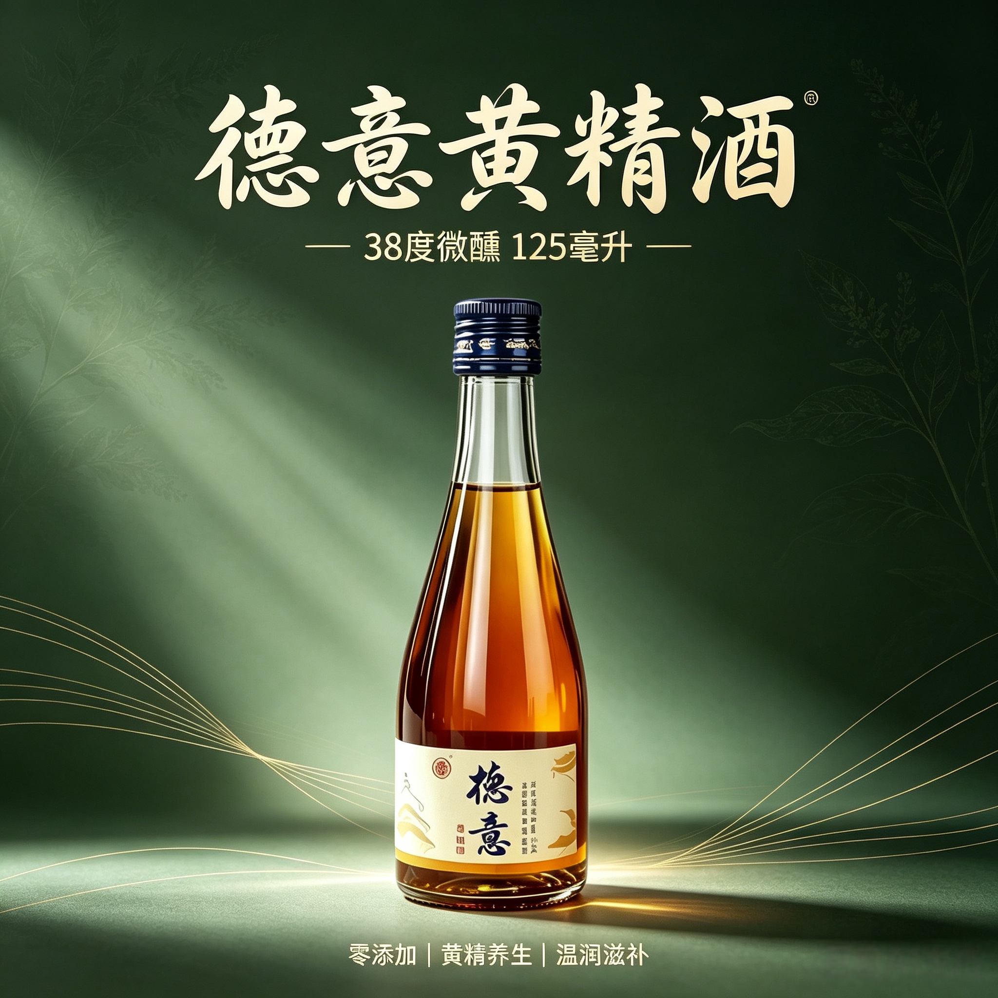 德意黄精酒125ml四瓶38度礼盒装零糖零添加草本香送礼长辈庆功图片