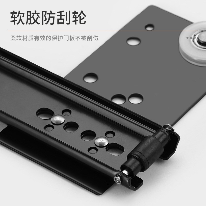 隐藏衣橱柜折叠回旋门五金轨道伸缩折叠柜门倒插入口袋门滑轨配件