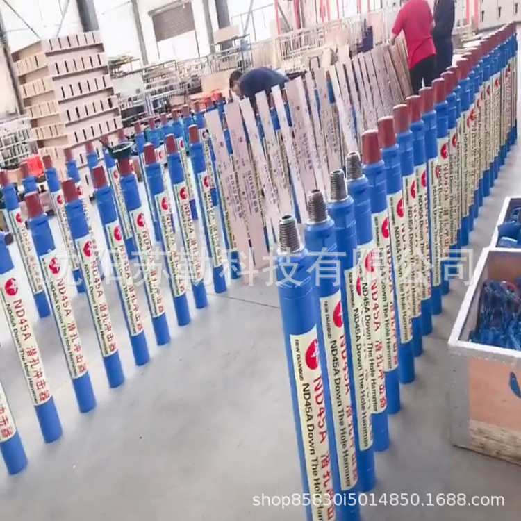 高风压冲击器潜孔锤钻机配件偏心打岩石钻头根管钻具安龙县