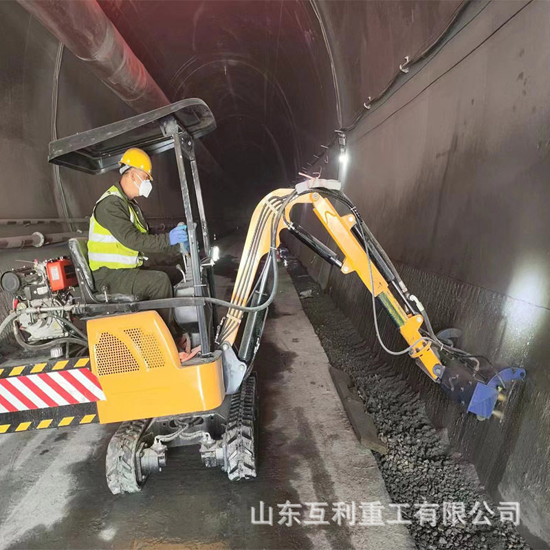 座驾式隧道凿毛机 油电两用履带式隧道凿毛机 气动机载凿毛机