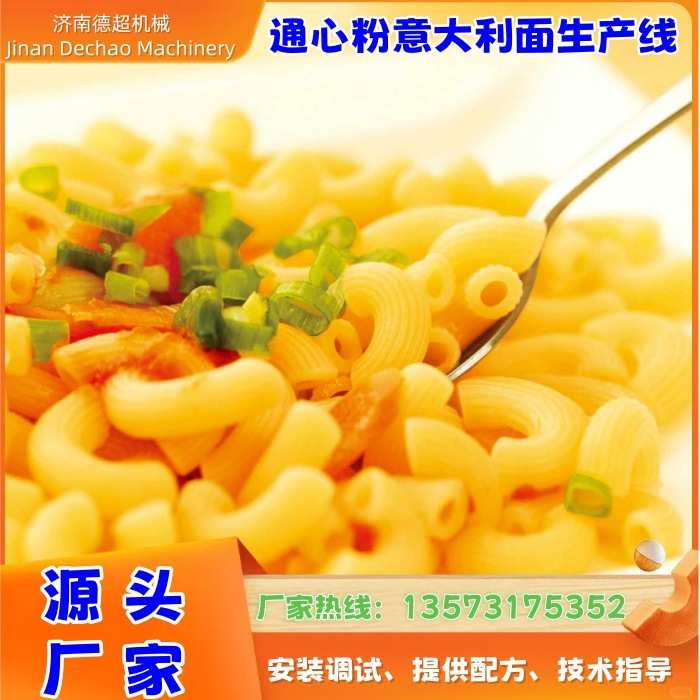 智能大中小型通心粉生产机械设备plc控制一体机短意大利面设备