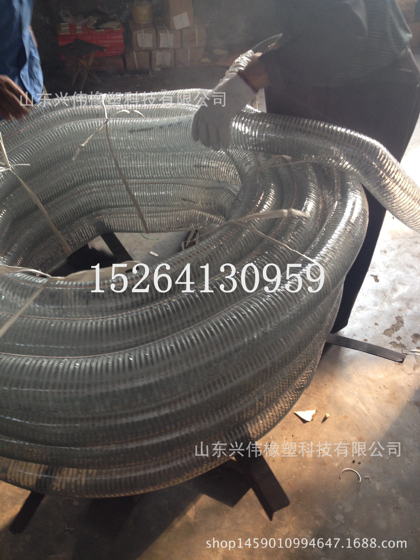 生产销售透明吸料钢丝软管PVC吸料机抽料管吸料机钢丝透明管