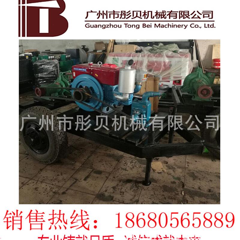 江西沙泵柴油机抽沙泵组4寸泥沙泵小型移动式吸沙泵砂石泵
