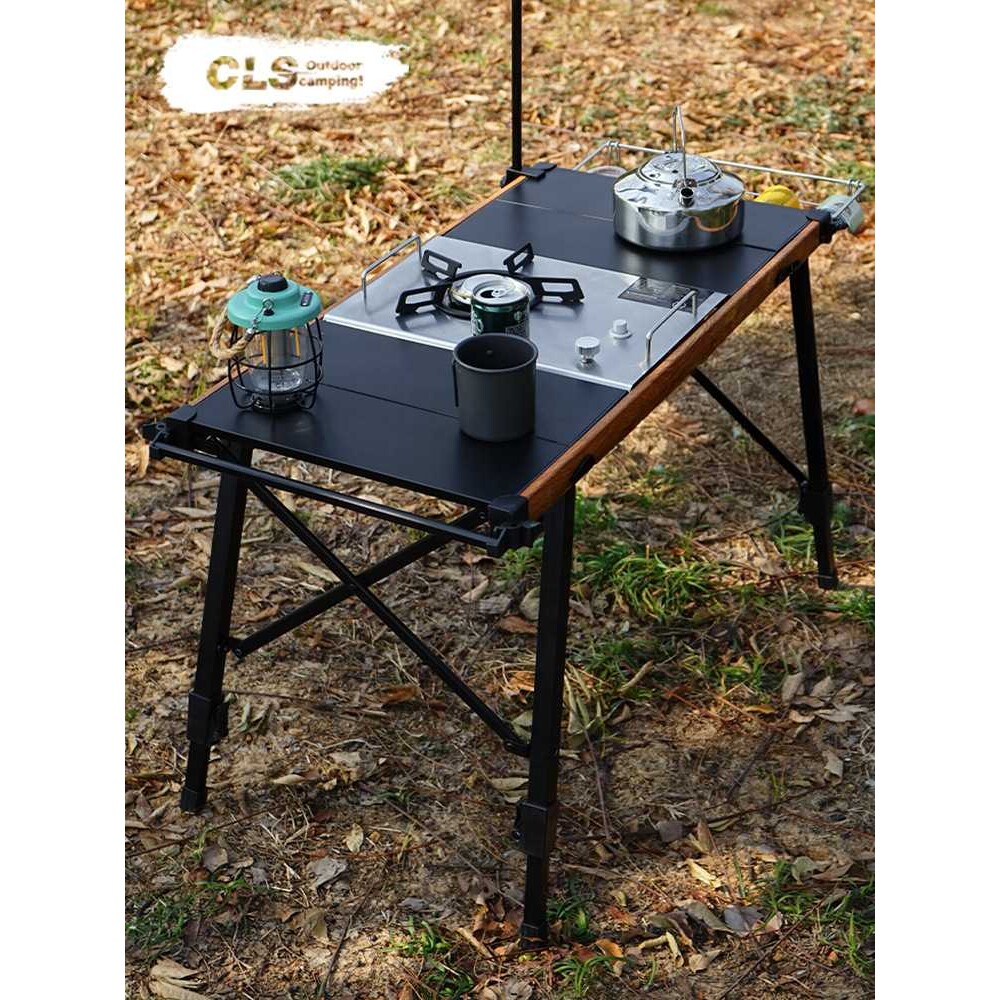 CLS户外IGT折叠桌露营便携野餐折叠烧烤桌移动厨房升降拓展铝板桌图片