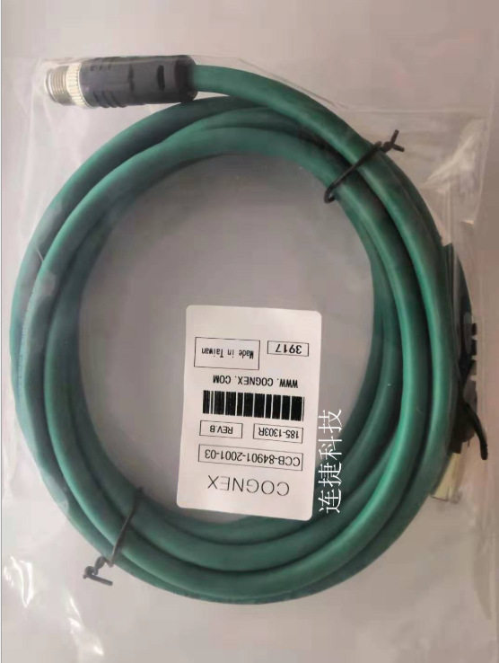 M12 8芯防水接头转RJ45水晶头CCB-84901-2001-05康耐视相机网线